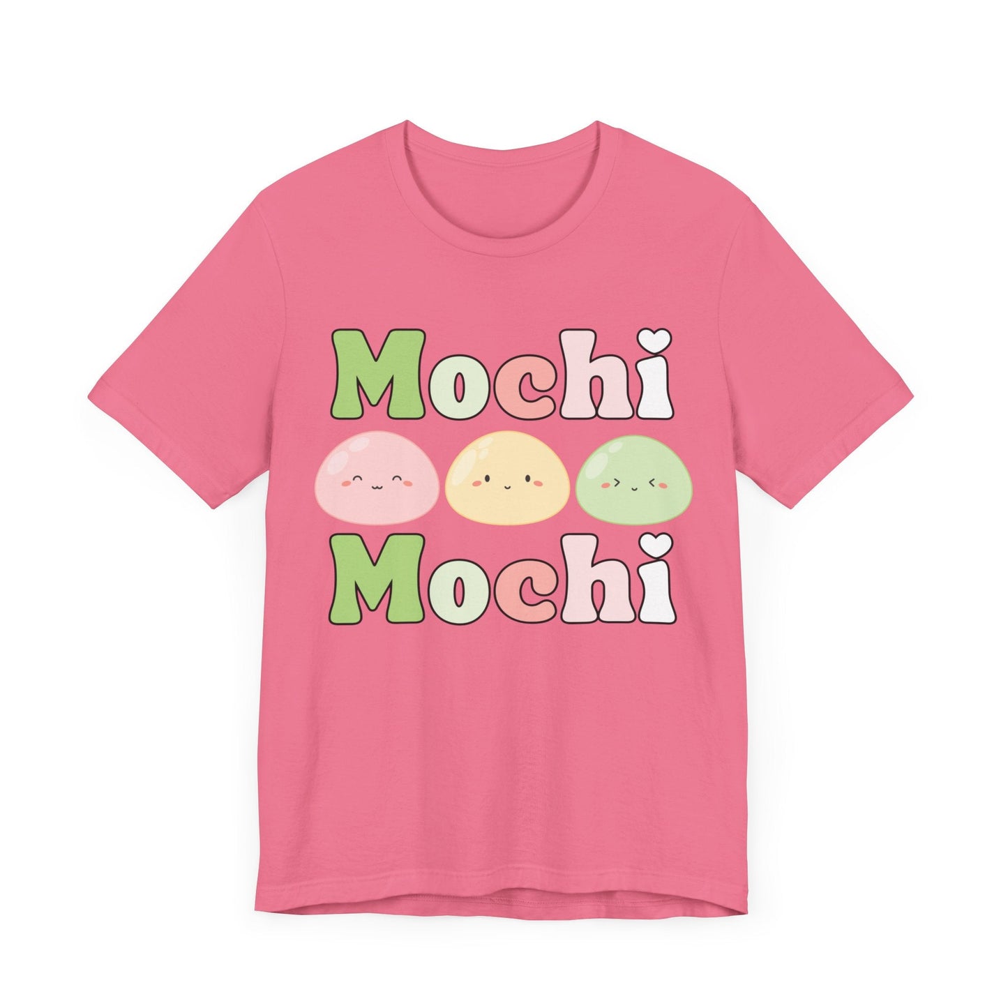 Cute Mochi Tee - Adorable and Comfortable Mochi Mochi Unisex Bella and Canvas Short Sleeve T - shirt Kawaii Japanese food shirt - I Love Heartstrings
