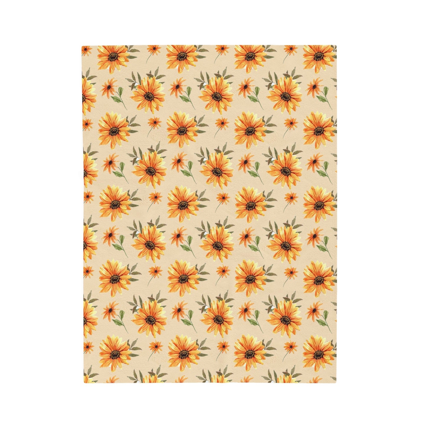 Flowered Velveteen Plush Blanket - I Love Heartstrings