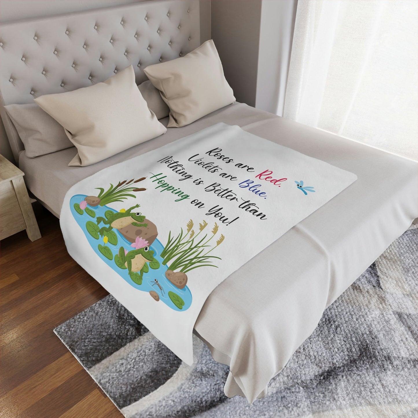 I Love Frog, Funny Blanket, Cute Frog Blanket, Love Frogs, Love Blanket, Frog Blanket Adult, Frog Throw Blanket, plush blanket, Frog lovers gift - I Love Heartstrings