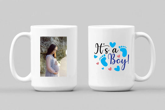Gender Reveal Mug white
