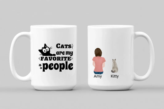 Personalized Cat Mom Mug  Cat Quote 11 or 15 oz. Coffee Mug