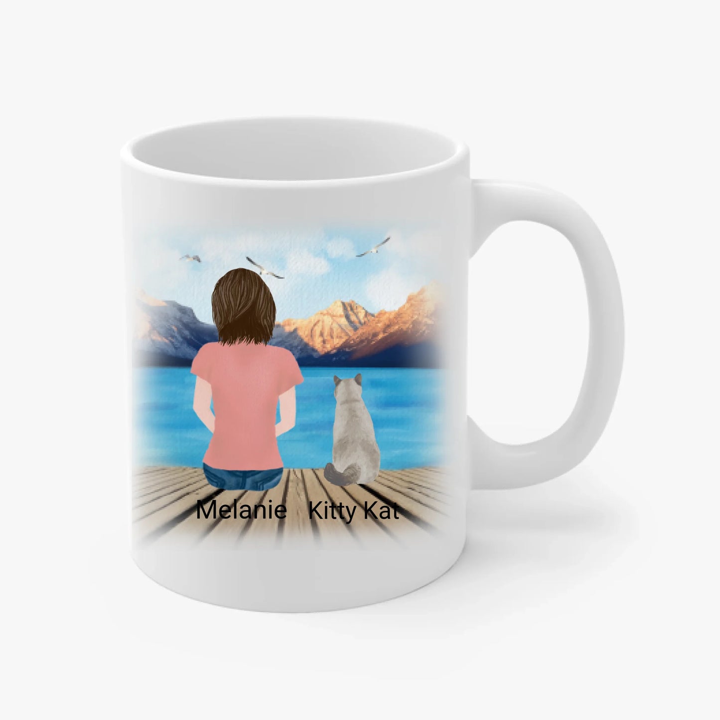 Personalized Cat Mom Mug  Cat Quote 11 or 15 oz. Coffee Mug