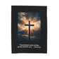 Christian Bible Verse Blanket. Inspirational Scripture Throw Blanket, Soft, Cozy, Faith-Based Gift for Women, Men & Kids, Available in 30x40, 50x60, 60x80 Sizes