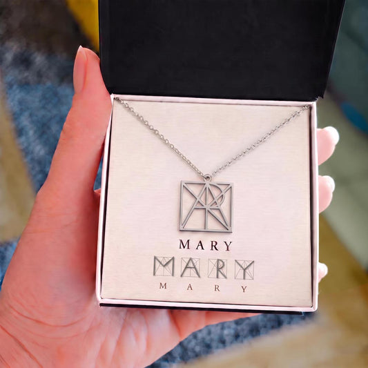 Custom Monogram Necklace Personalized Gift