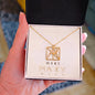 Custom Monogram Necklace Personalized Gift