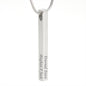 Personalized Engraved 4-Sided Stick Necklace