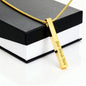 Personalized Engraved 4-Sided Stick Necklace