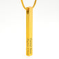 Personalized Engraved 4-Sided Stick Necklace