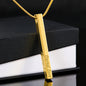 Personalized Engraved 4-Sided Stick Necklace