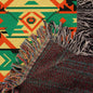 Aztec Blanket Cotton Woven Blanket - I Love Heartstrings