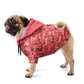 Coral Fashion Dog Zip - Up Hoodie - AOP I Love My Dog Mom Hoodie for Dogs New Owner pet gift - I Love Heartstrings