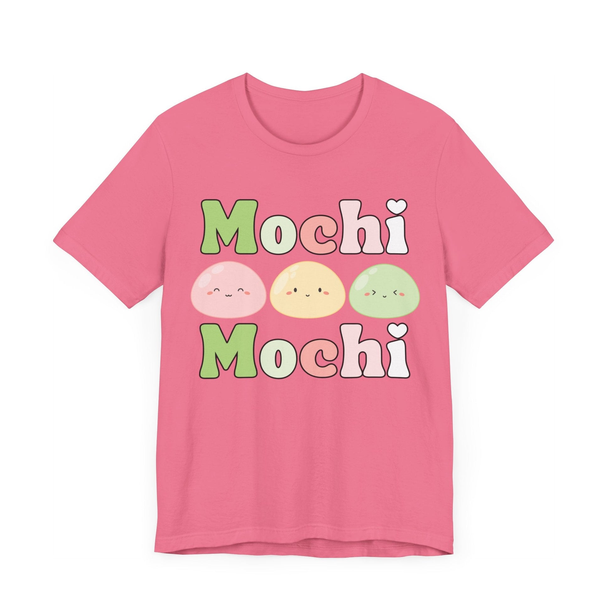 Cute Mochi Tee - Adorable and Comfortable Mochi Mochi Unisex Bella and Canvas Short Sleeve T - shirt Kawaii Japanese food shirt - I Love Heartstrings