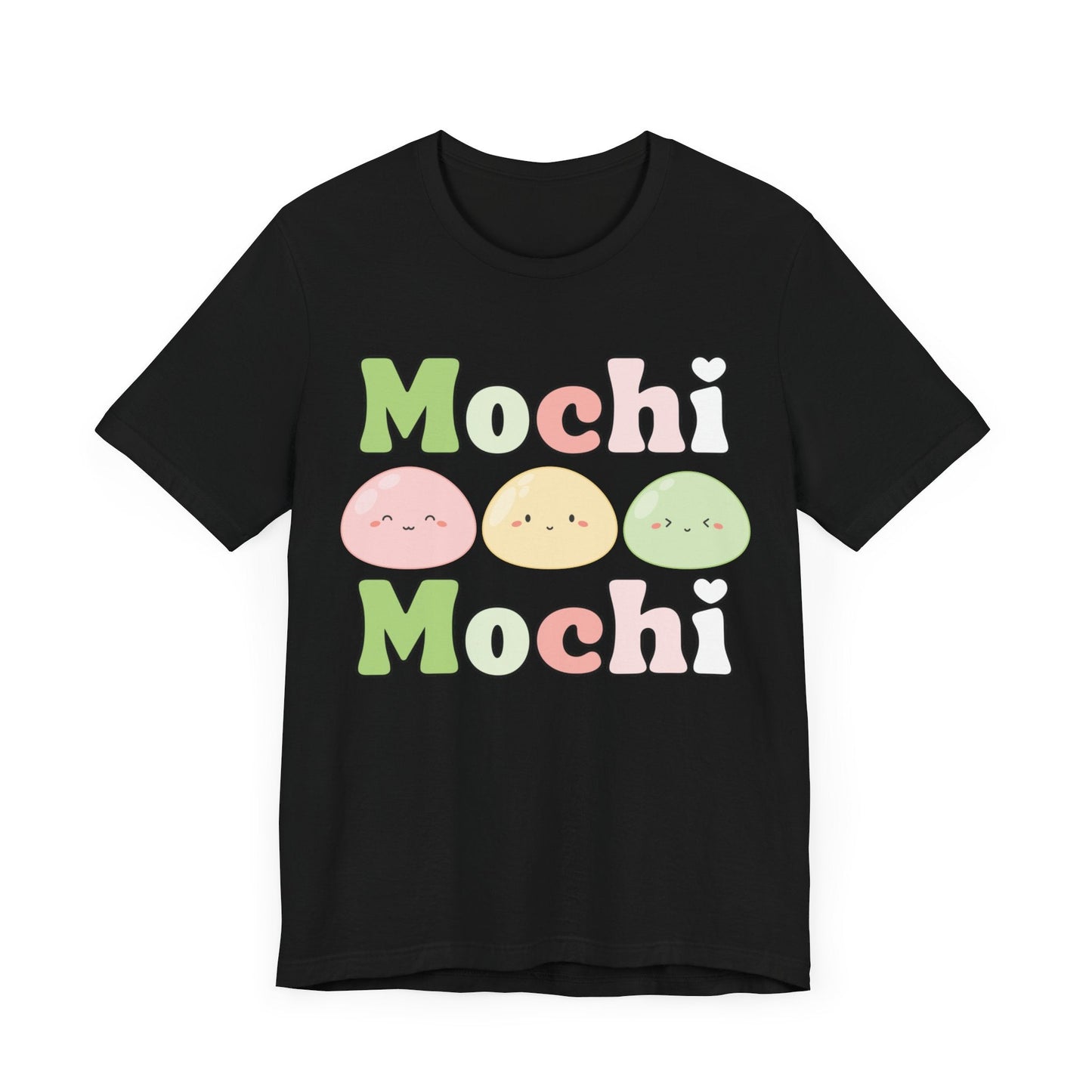 Cute Mochi Tee - Adorable and Comfortable Mochi Mochi Unisex Bella and Canvas Short Sleeve T - shirt Kawaii Japanese food shirt - I Love Heartstrings
