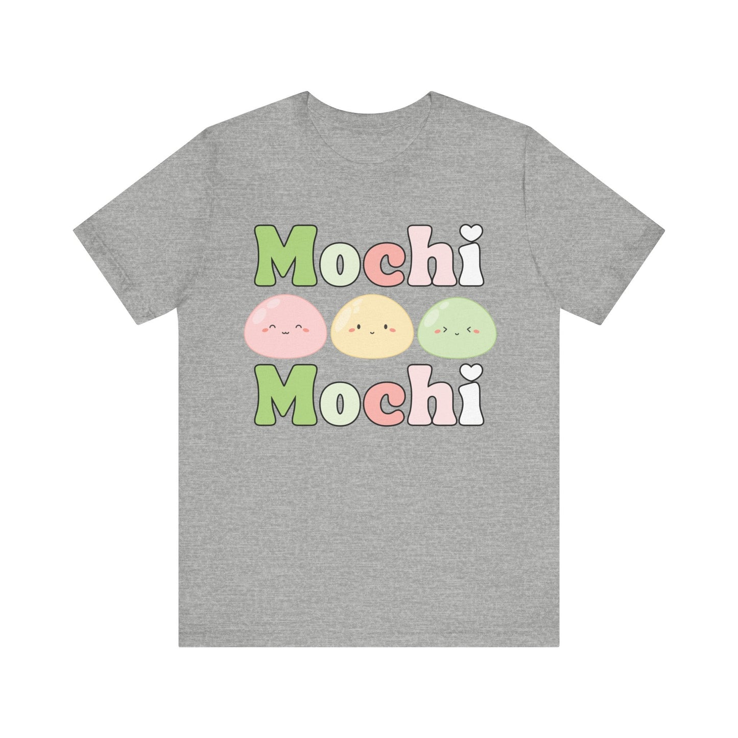Cute Mochi Tee - Adorable and Comfortable Mochi Mochi Unisex Bella and Canvas Short Sleeve T - shirt Kawaii Japanese food shirt - I Love Heartstrings