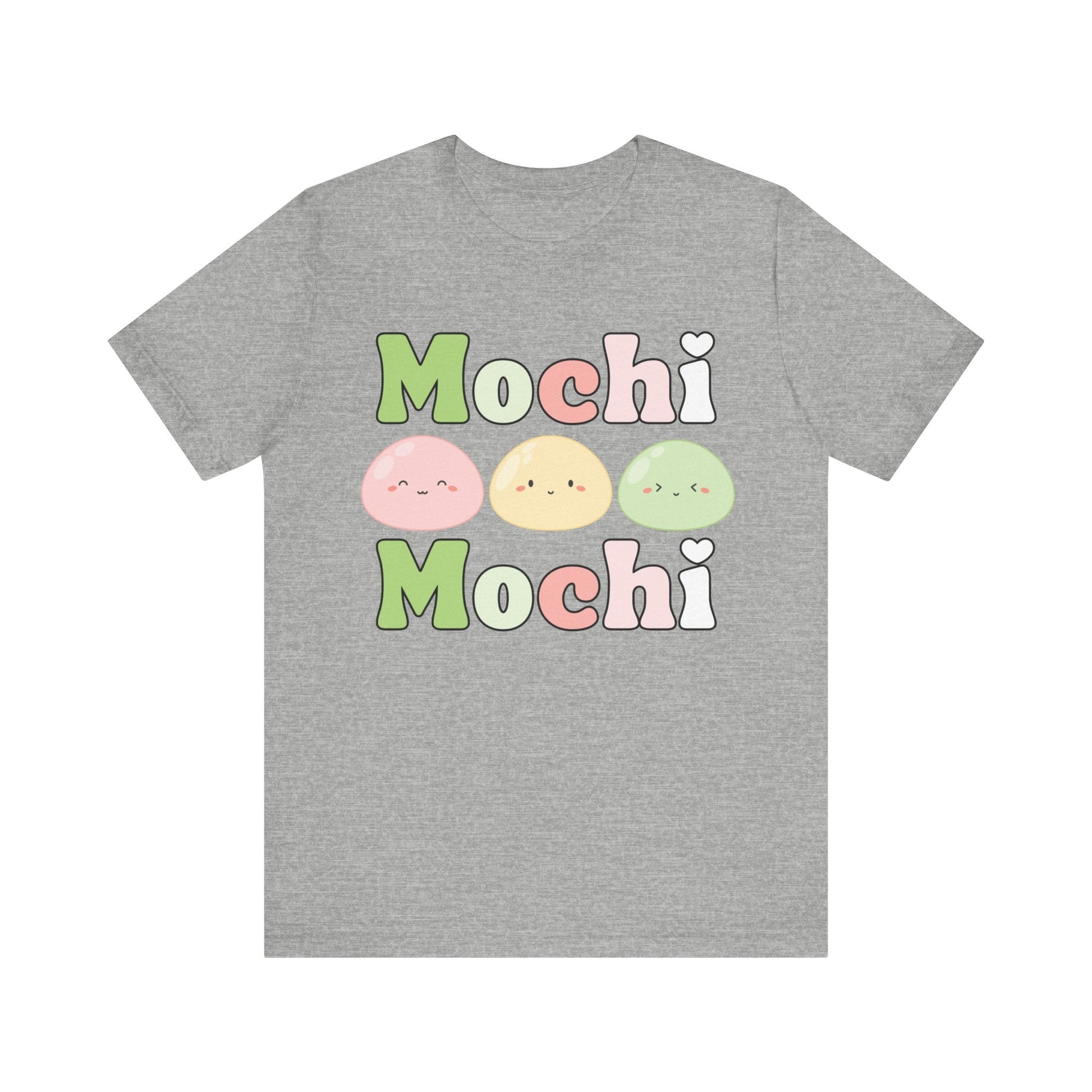 Cute Mochi Tee - Adorable and Comfortable Mochi Mochi Unisex Bella and Canvas Short Sleeve T - shirt Kawaii Japanese food shirt - I Love Heartstrings