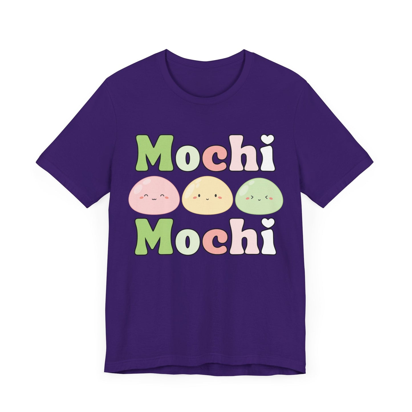 Cute Mochi Tee - Adorable and Comfortable Mochi Mochi Unisex Bella and Canvas Short Sleeve T - shirt Kawaii Japanese food shirt - I Love Heartstrings