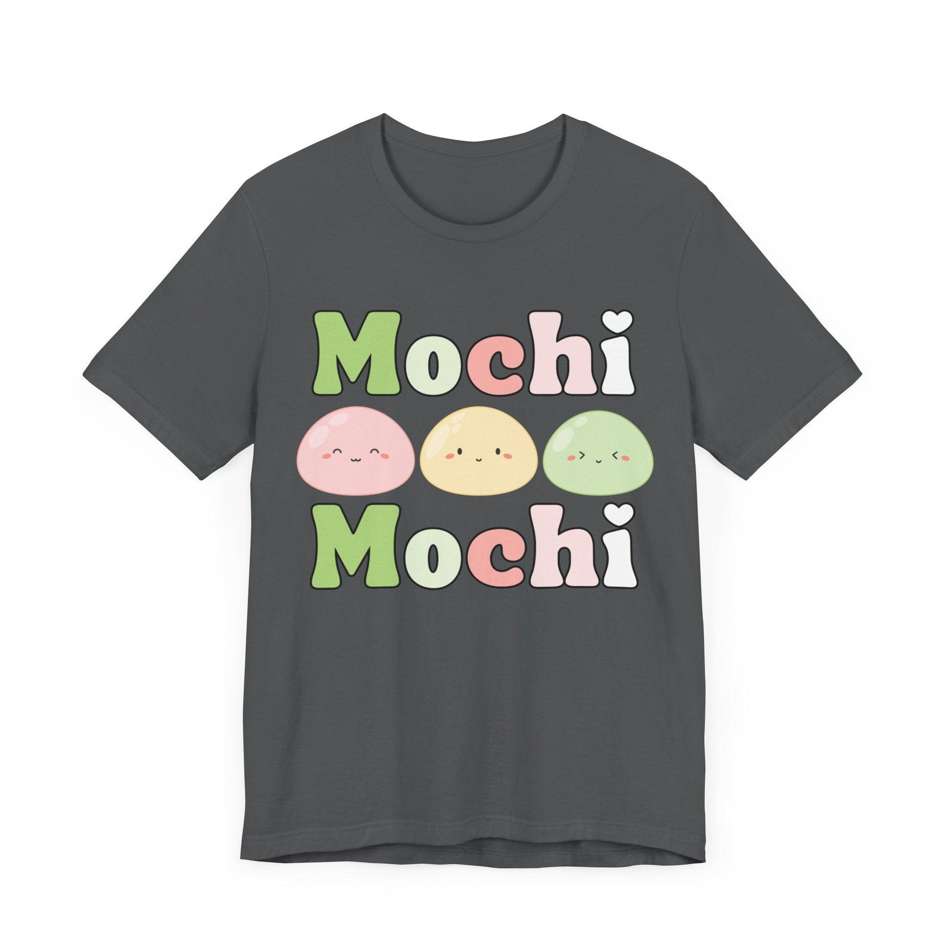 Cute Mochi Tee - Adorable and Comfortable Mochi Mochi Unisex Bella and Canvas Short Sleeve T - shirt Kawaii Japanese food shirt - I Love Heartstrings