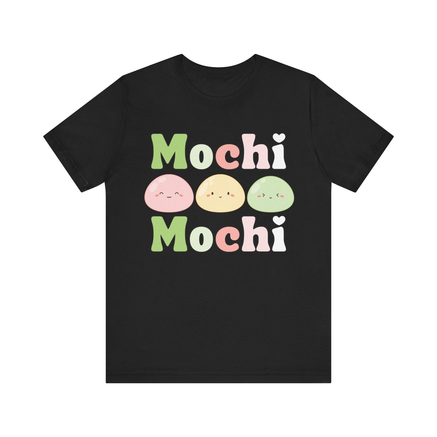 Cute Mochi Tee - Adorable and Comfortable Mochi Mochi Unisex Bella and Canvas Short Sleeve T - shirt Kawaii Japanese food shirt - I Love Heartstrings