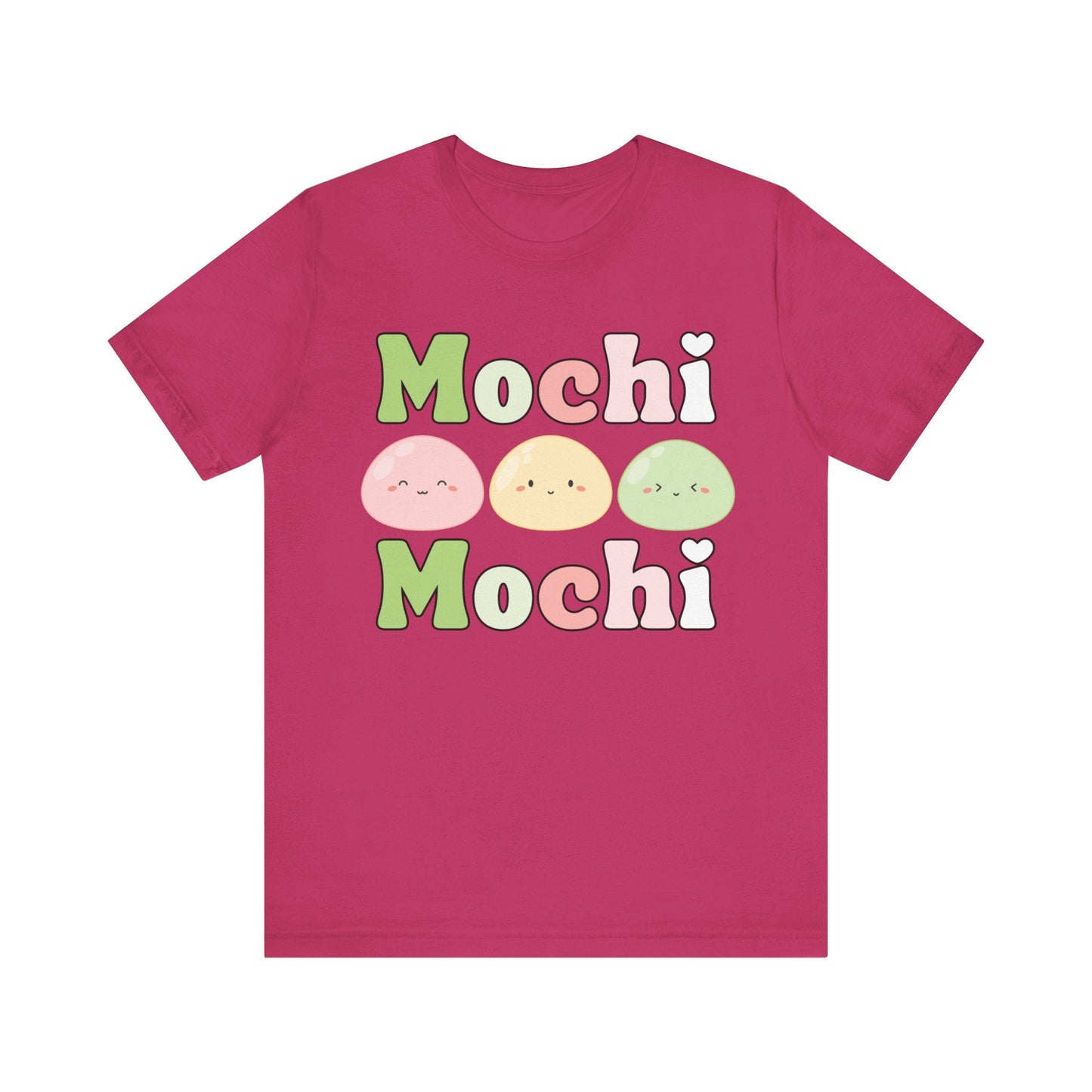 Cute Mochi Tee - Adorable and Comfortable Mochi Mochi Unisex Bella and Canvas Short Sleeve T - shirt Kawaii Japanese food shirt - I Love Heartstrings