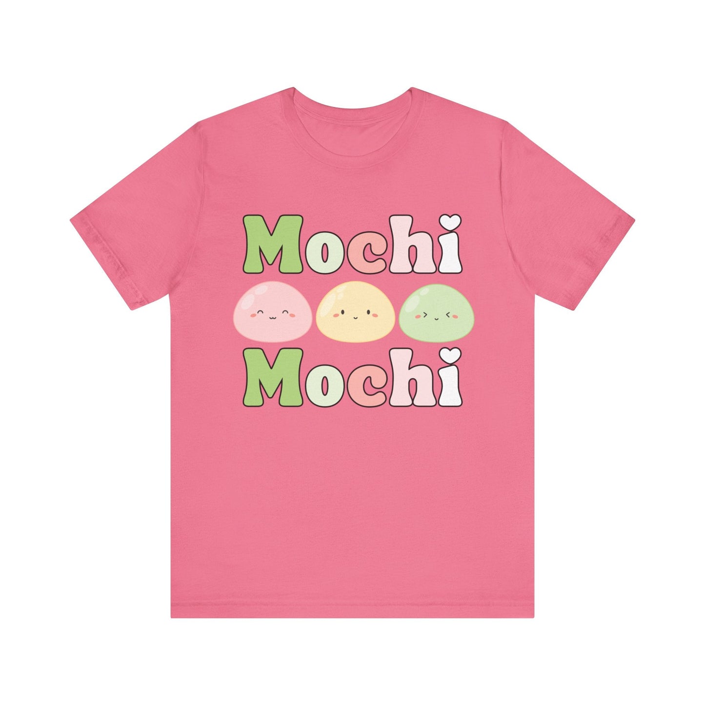 Cute Mochi Tee - Adorable and Comfortable Mochi Mochi Unisex Bella and Canvas Short Sleeve T - shirt Kawaii Japanese food shirt - I Love Heartstrings