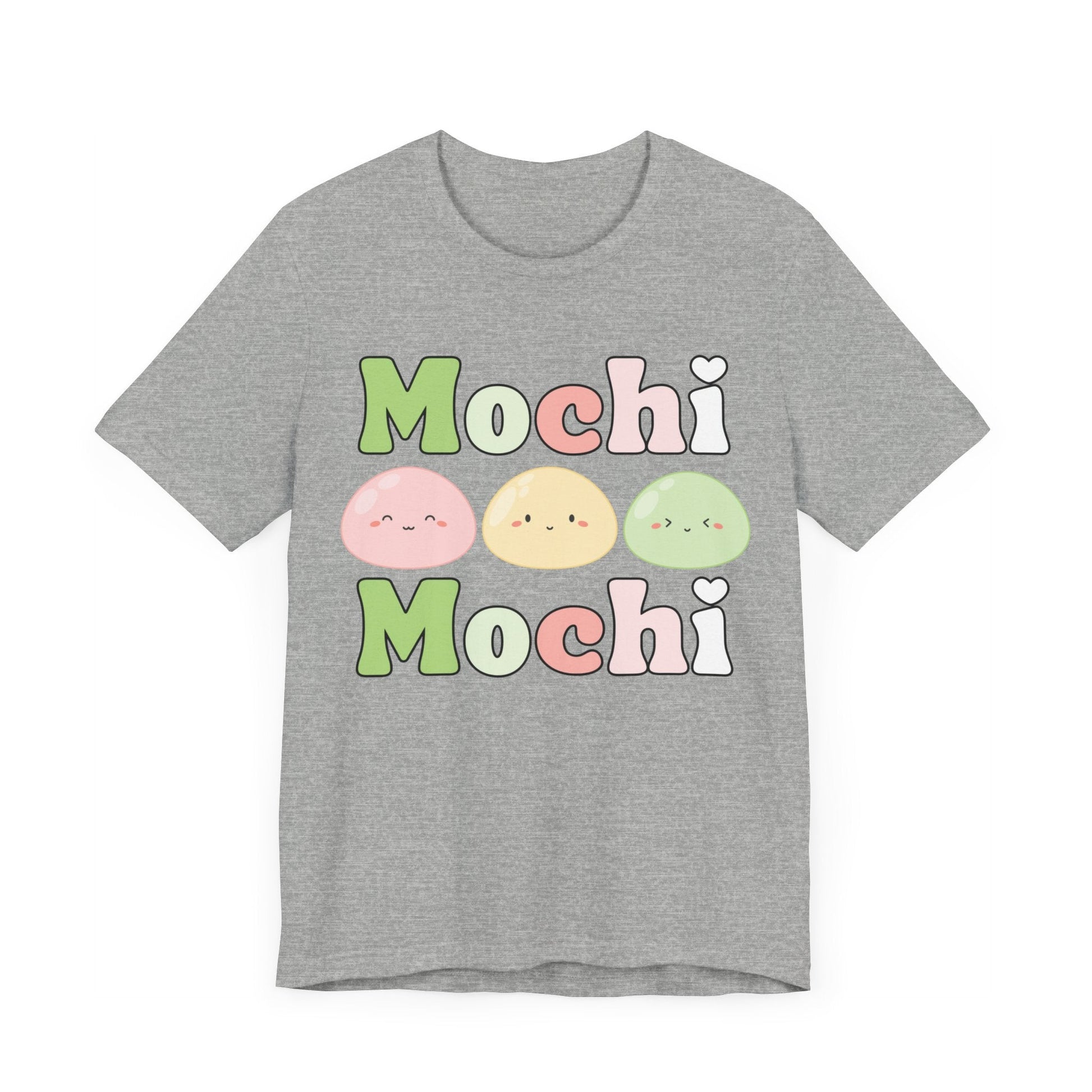 Cute Mochi Tee - Adorable and Comfortable Mochi Mochi Unisex Bella and Canvas Short Sleeve T - shirt Kawaii Japanese food shirt - I Love Heartstrings