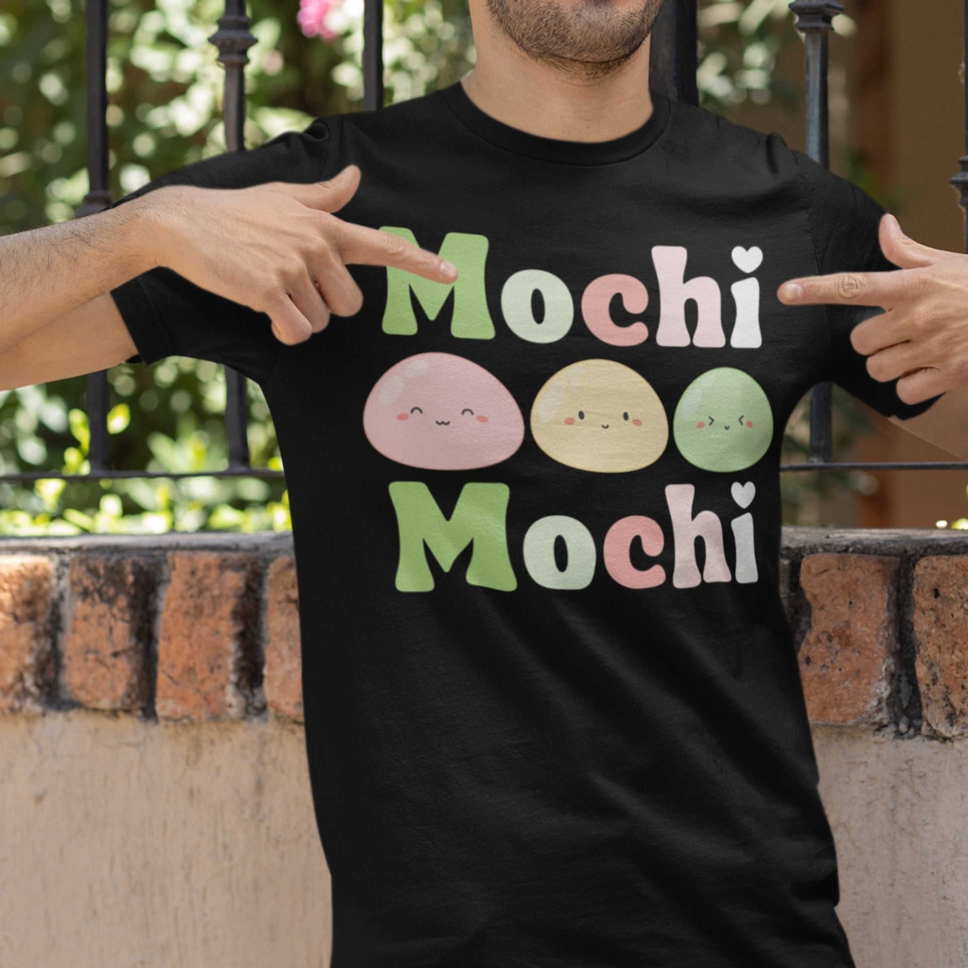 Cute Mochi Tee - Adorable and Comfortable Mochi Mochi Unisex Bella and Canvas Short Sleeve T - shirt Kawaii Japanese food shirt - I Love Heartstrings