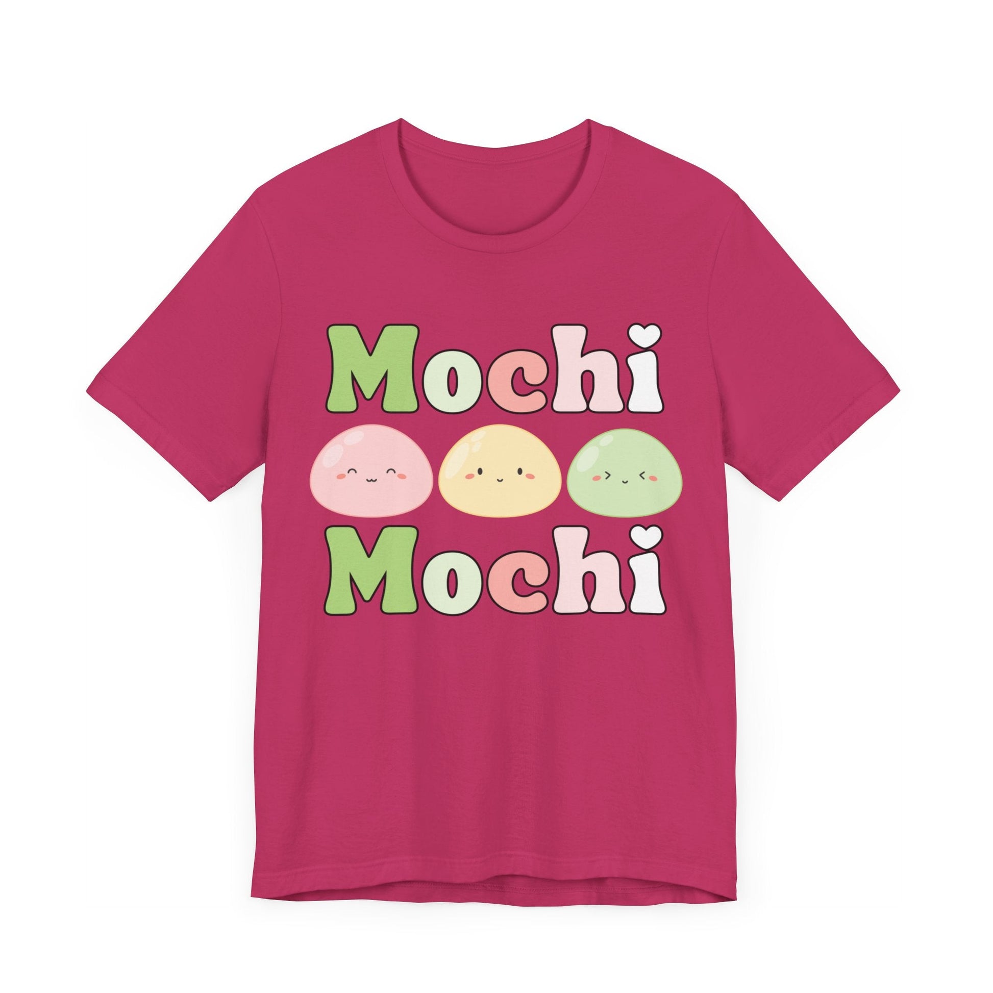Cute Mochi Tee - Adorable and Comfortable Mochi Mochi Unisex Bella and Canvas Short Sleeve T - shirt Kawaii Japanese food shirt - I Love Heartstrings