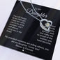 CZ Heart Necklace for Daughter from Dad or Mom - I Love Heartstrings
