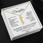 Dad to Daughter Personalized Name Necklace - I Love Heartstrings