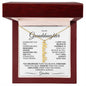Granddaughter Custom Name necklace Personalized Jewelry from Grandma - I Love Heartstrings