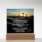 Grandson Gift Acrylic LED Nightlight Gift - I Love Heartstrings