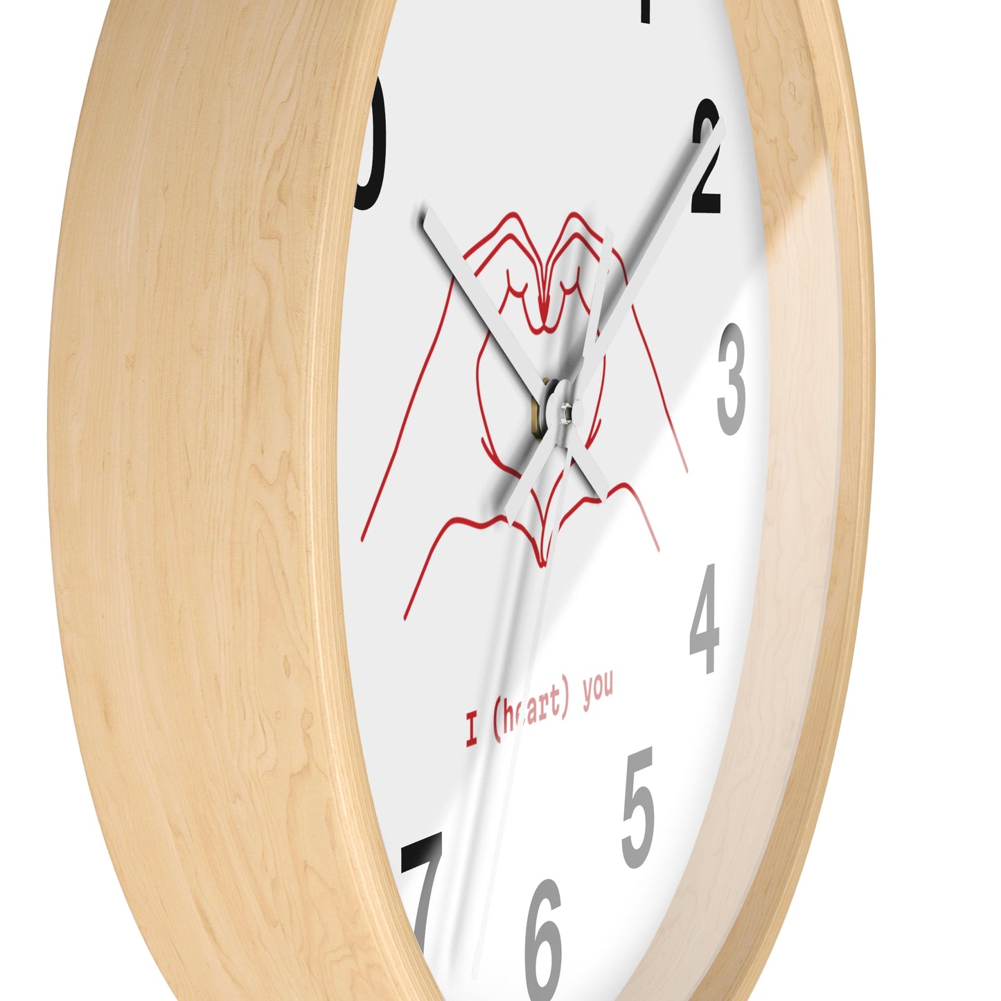 I (Heart) You Wall Clock Gift for Boyfriend Husband Best friend Gift - I Love Heartstrings