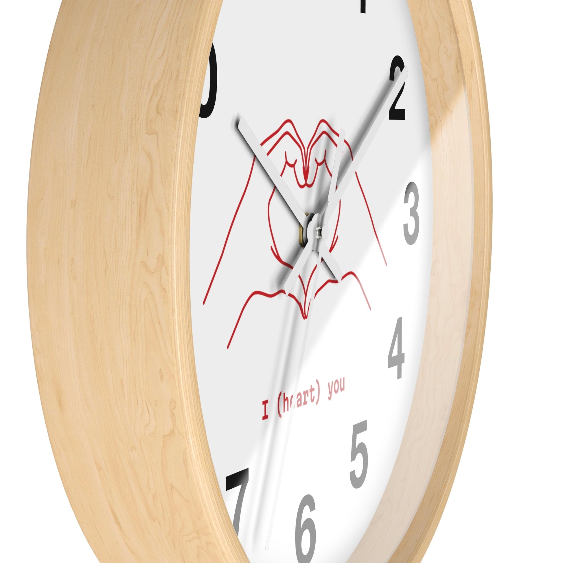 I (Heart) You Wall Clock Gift for Boyfriend Husband Best friend Gift - I Love Heartstrings