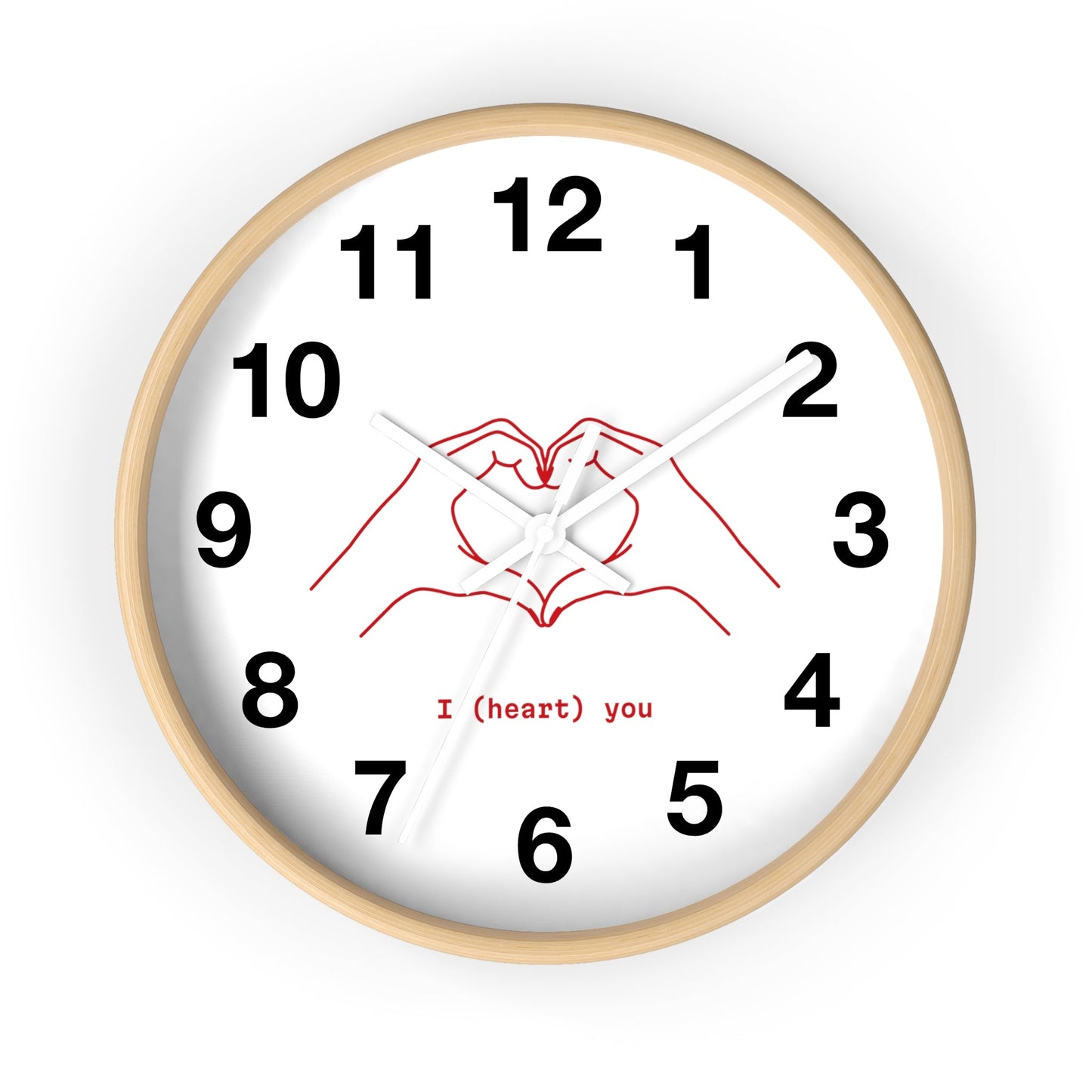 I (Heart) You Wall Clock Gift for Boyfriend Husband Best friend Gift - I Love Heartstrings