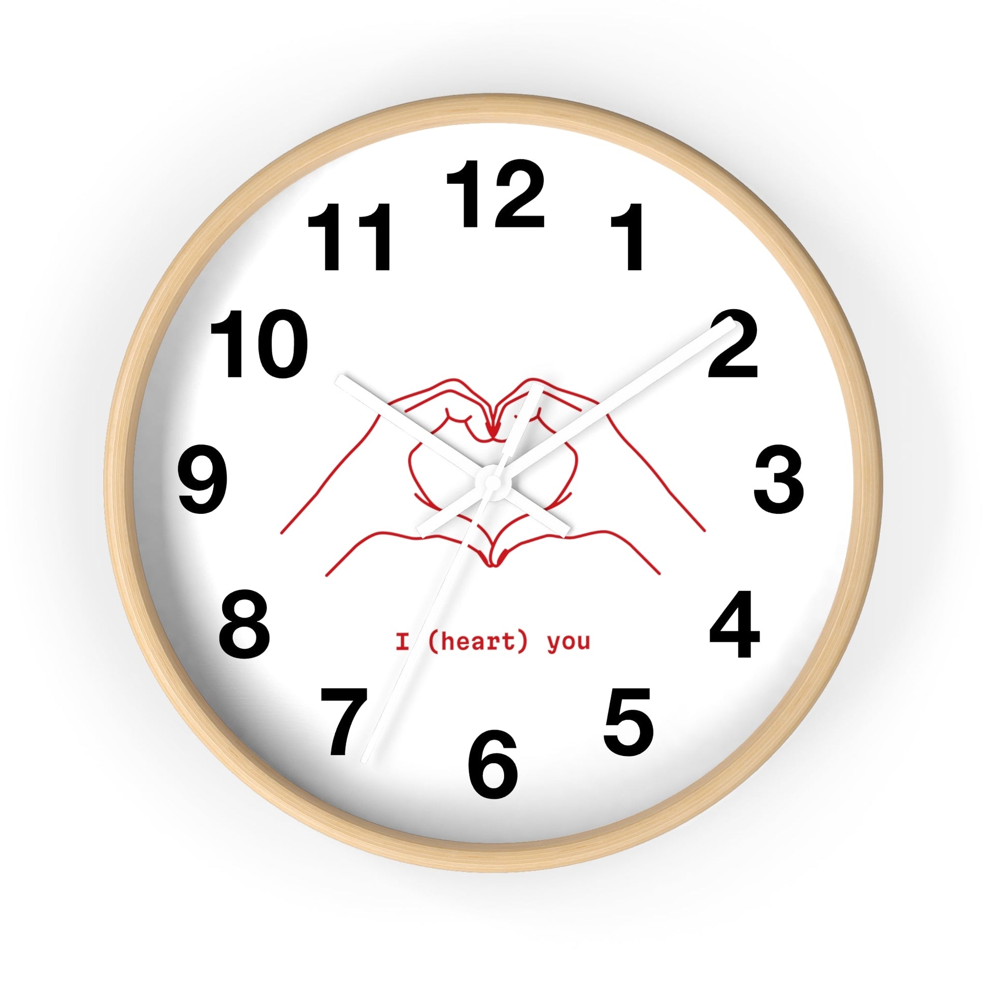 I (Heart) You Wall Clock Gift for Boyfriend Husband Best friend Gift - I Love Heartstrings