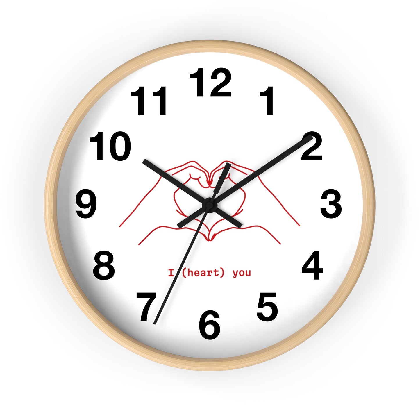 I (Heart) You Wall Clock Gift for Boyfriend Husband Best friend Gift - I Love Heartstrings