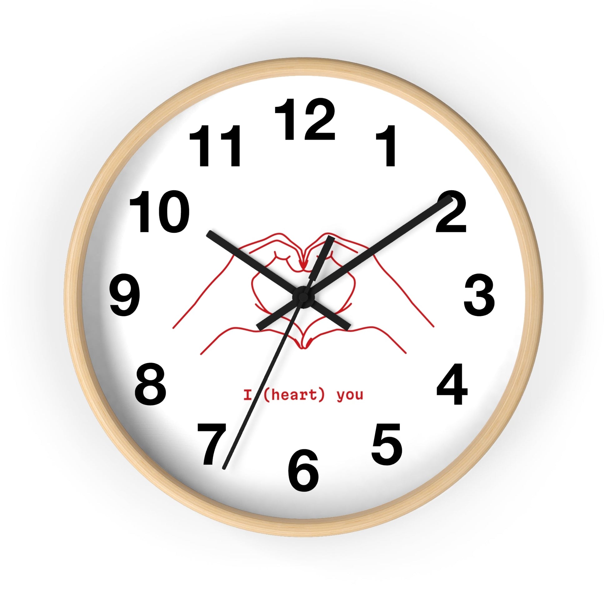 I (Heart) You Wall Clock Gift for Boyfriend Husband Best friend Gift - I Love Heartstrings
