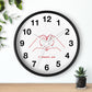 I (Heart) You Wall Clock Gift for Boyfriend Husband Best friend Gift - I Love Heartstrings