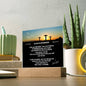 To My Son Acrylic LED Light Graduation Farewell Christian Gift for Son Graduation Birthday present - I Love Heartstrings
