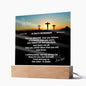 To My Son Acrylic LED Light Graduation Farewell Christian Gift for Son Graduation Birthday present - I Love Heartstrings