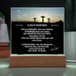 To My Son Acrylic LED Light Graduation Farewell Christian Gift for Son Graduation Birthday present - I Love Heartstrings