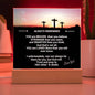 To My Son Acrylic LED Light Graduation Farewell Christian Gift for Son Graduation Birthday present - I Love Heartstrings