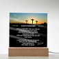 To My Son Acrylic LED Light Graduation Farewell Christian Gift for Son Graduation Birthday present - I Love Heartstrings