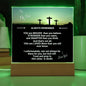 To My Son Acrylic LED Light Graduation Farewell Christian Gift for Son Graduation Birthday present - I Love Heartstrings