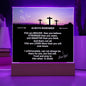 To My Son Acrylic LED Light Graduation Farewell Christian Gift for Son Graduation Birthday present - I Love Heartstrings
