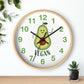 Vegan Avocado Wall Clock Vegan Lover Gift for Kitchen Housewarming Present Avocado Lover - I Love Heartstrings