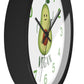 Vegan Avocado Wall Clock Vegan Lover Gift for Kitchen Housewarming Present Avocado Lover - I Love Heartstrings