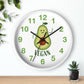 Vegan Avocado Wall Clock Vegan Lover Gift for Kitchen Housewarming Present Avocado Lover - I Love Heartstrings