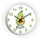 Vegan Avocado Wall Clock Vegan Lover Gift for Kitchen Housewarming Present Avocado Lover - I Love Heartstrings