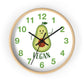 Vegan Avocado Wall Clock Vegan Lover Gift for Kitchen Housewarming Present Avocado Lover - I Love Heartstrings